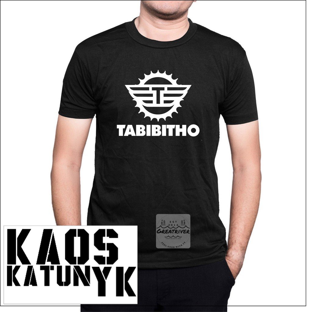 kaos sepeda tabibitho logo cotton