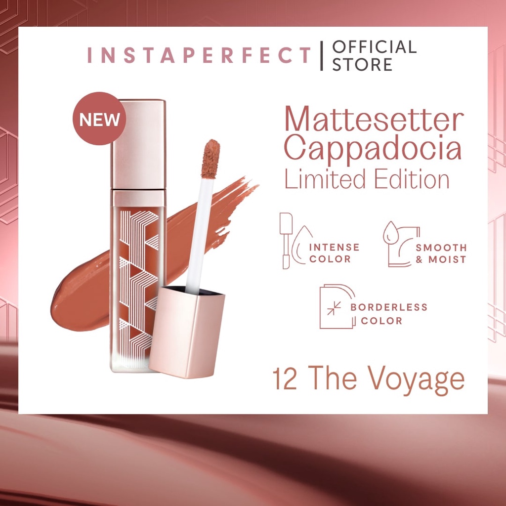 BARU! Wardah Instaperfect by Wardah Mattesetter Lip Matte Paint (Limited Cappadocia Edition) 5.5 g - Lip Cream