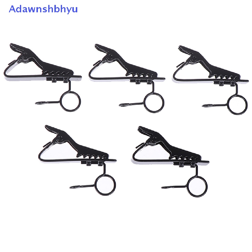 Adhyu 5pcs microphone Besi Klip Dasi Klip mic Kerah lapel Klip Mikrofon Aksesoris ID