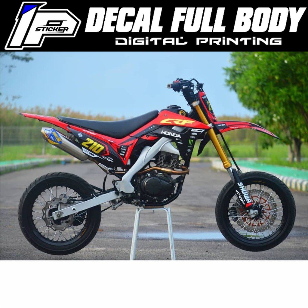 DECAL CRF150L FULL BODY NOMOR GOLD