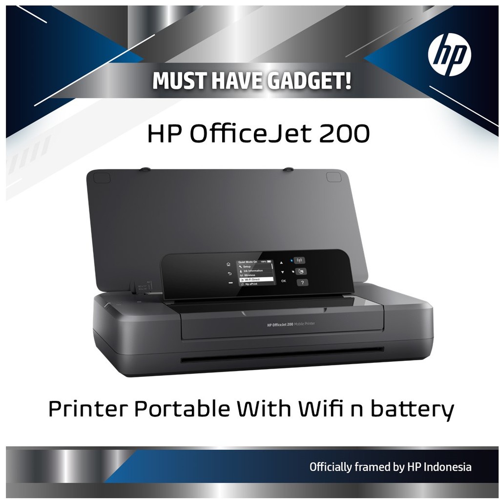 Printer Hp Officejet 200, Wifi - Printer HP Portable / Mobile - Garansi Resmi