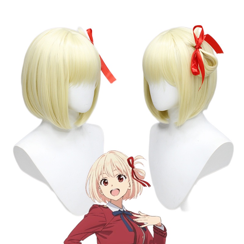 【Wetrose】 Ready stock Lycoris Recoil Chisato Nishikigi Inoue Takina Girl JK Cosplay Wig