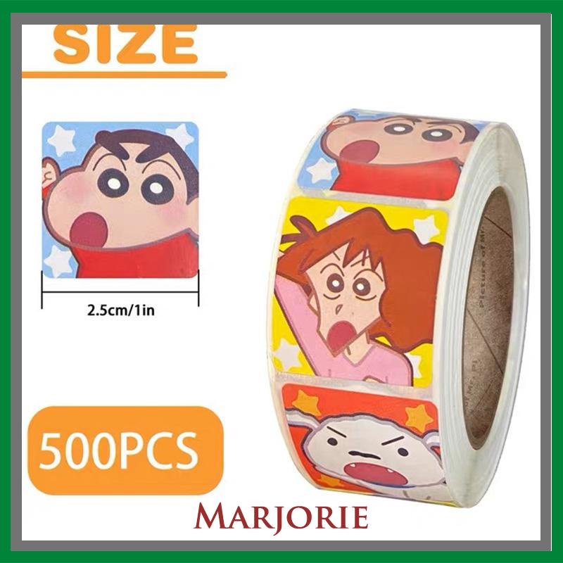 Kartun Lucu Bahan Scrapbook Sticker Melody Crayon Shin-chan Line Dog DIY Stiker Dekoratif-MJD