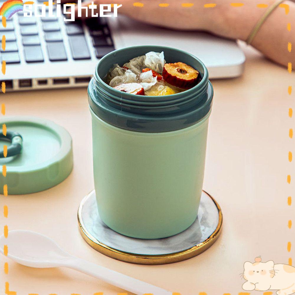 Solighter 330ml Vacuum Cup Peralatan Makan Bahan PP Food Container Kotak Makan