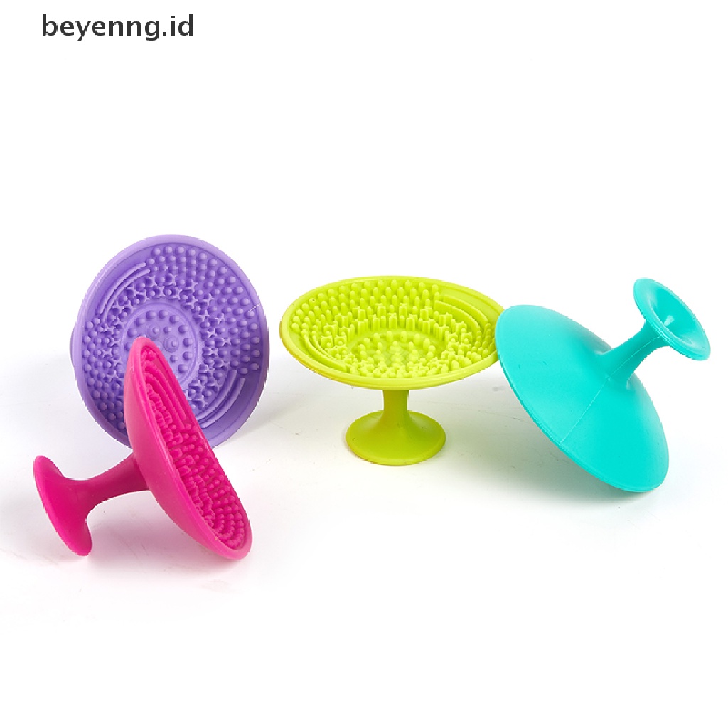 Beyen Kuas Kosmetik Makeup Pembersih Pembersih Cuci Silicone Pad Mat Scrubber Board ID