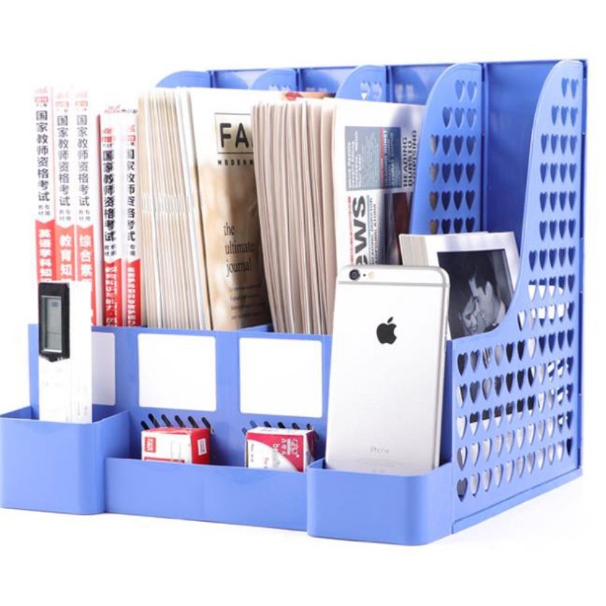 [COD] R.B.C Rak Buku Rak Penyimpanan desktop organizer file organizer Box File Rak pena/ Organizer File / Buku Bahan Plastik Tebal Untuk Meja Kantor