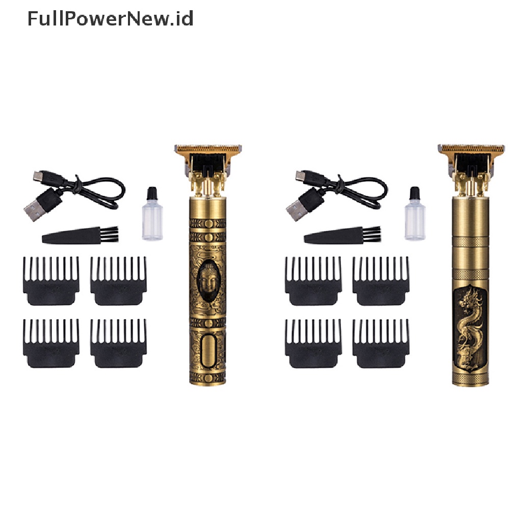 Power Electric Hairdresser Kepala Cukur Minyak Pendorong Elektrik Pendorong Ukir Clipper ID