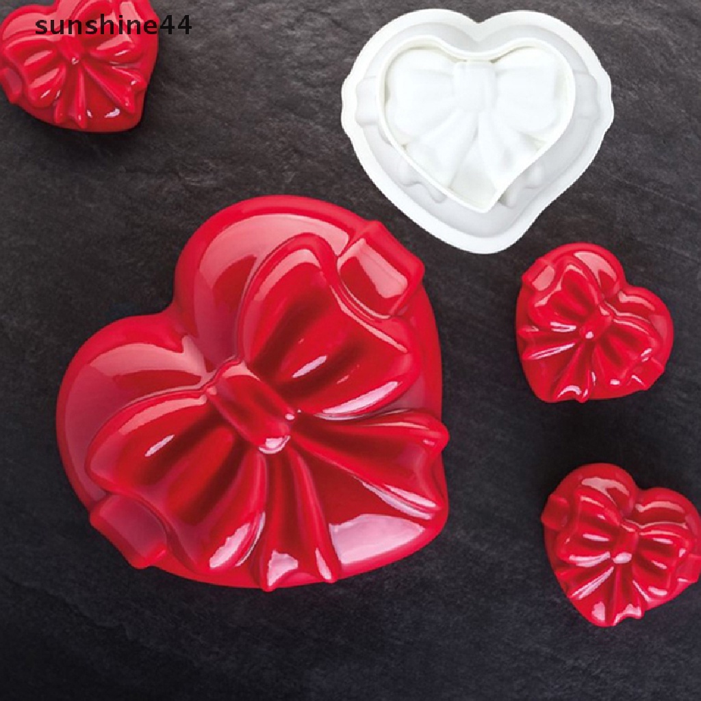 Sunshine Cute Knot Bow Cetakan Silikon Lembut Fondant Resin Art Mould Kue Pastry Tools ID