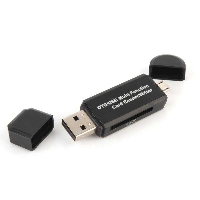 Centechia 2 in 1 OTG Card Reader SD/TF Card Micro USB 2.0 - USB30HS ( Mughnii )