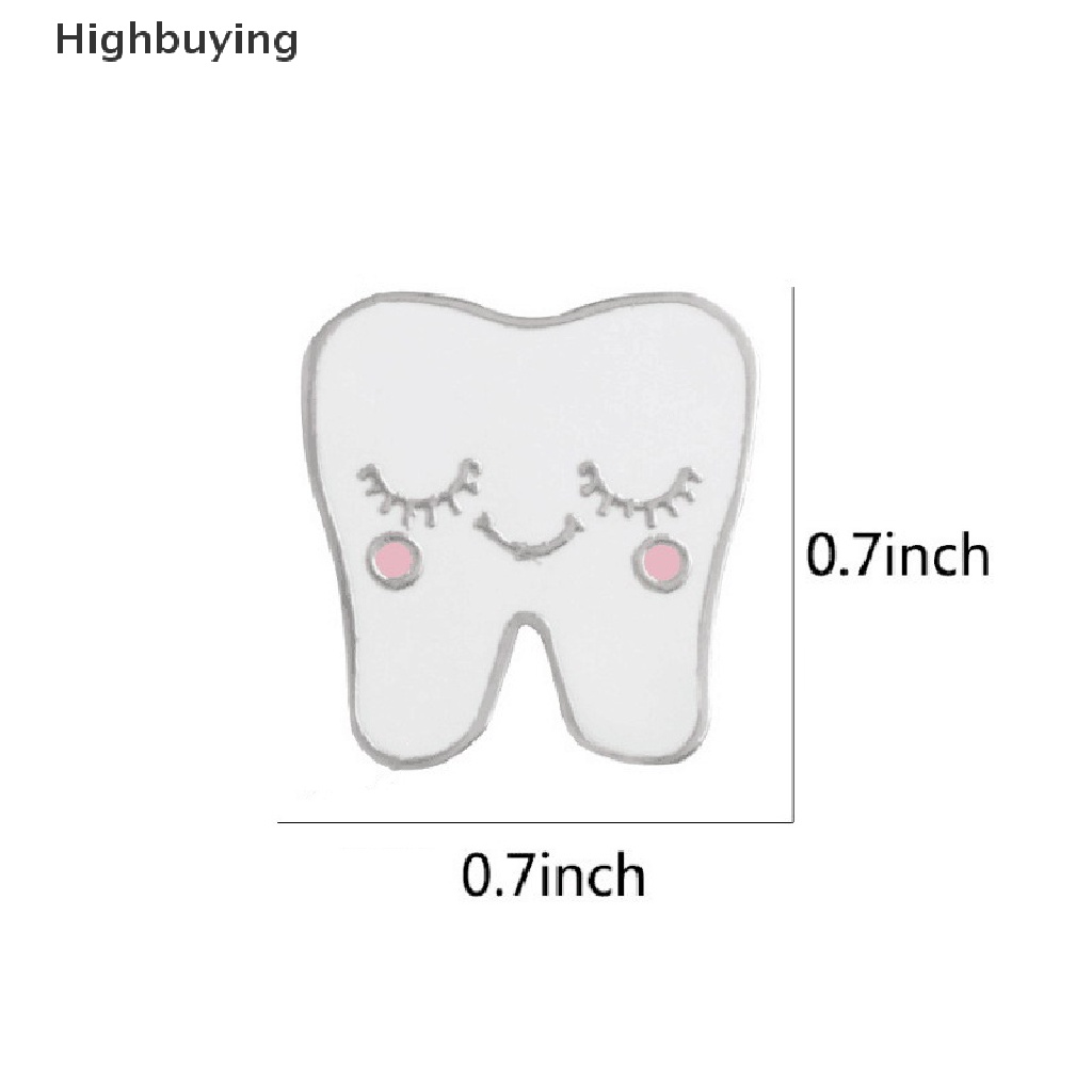 Hbid Kreatif Melindungi Gigi Bros Kartun Indah Sikat Gigi Gigi Enamel Pin Kerah Lencana Aksesoris Dentis Dokter Perhiasan Hadiah Glory