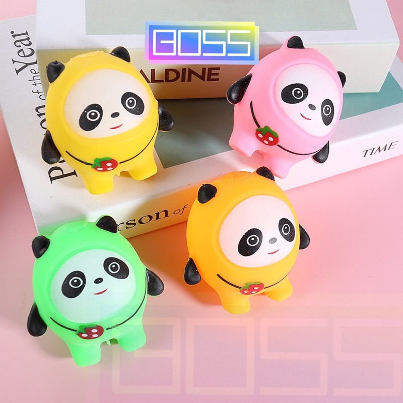 Mainan Squishy LED Panda Viral anti stress