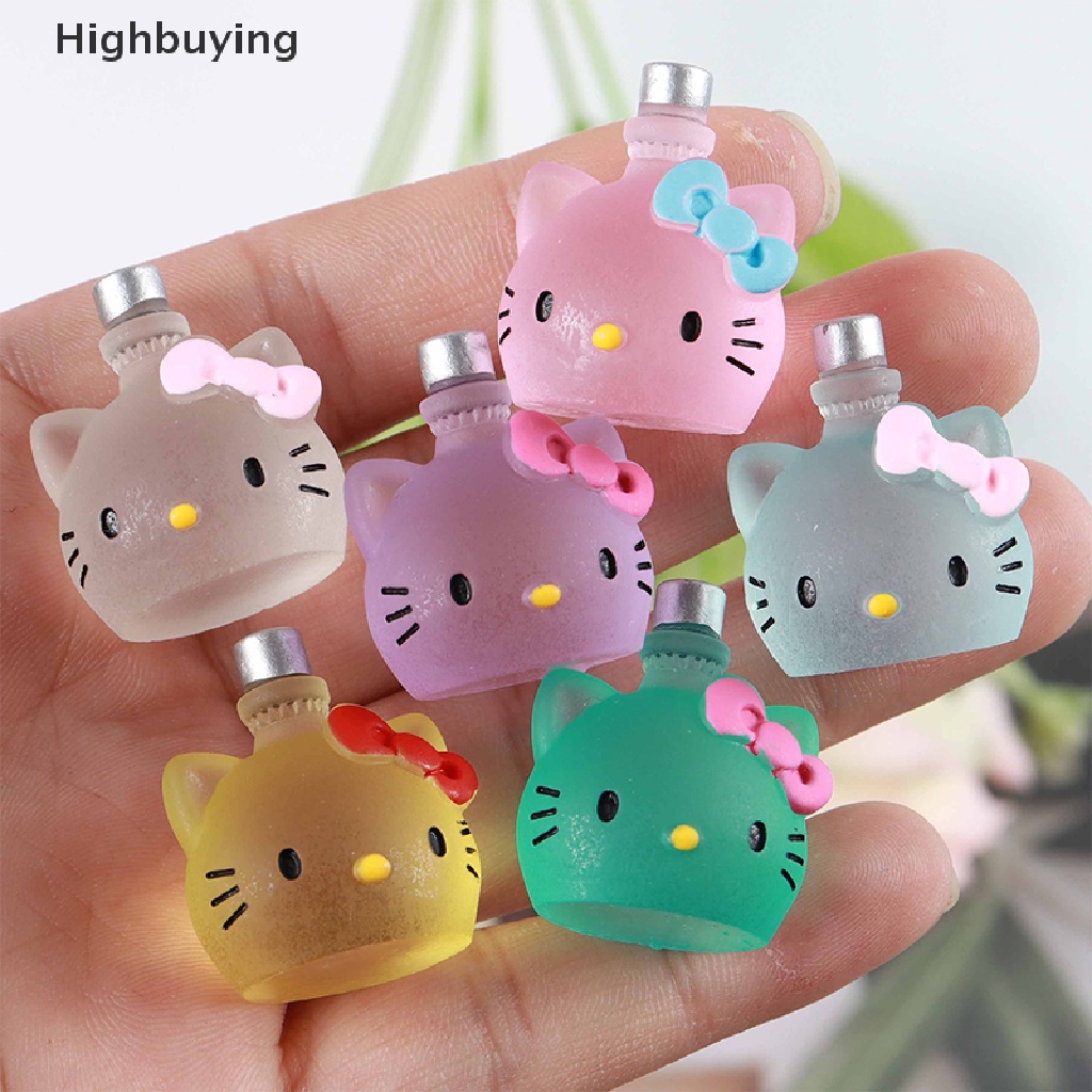 Hbid 3Pcs Simulasi Resin Dekorasi Kartun Kucing Botol Kecil Mini Hewan Micro Dekorasi Lanskap Aksesoris Glory