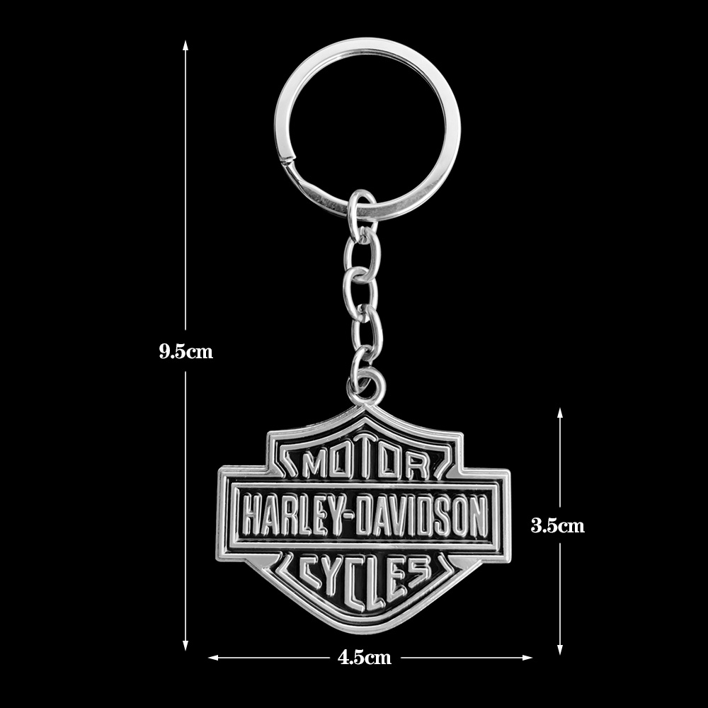 Harley Gantungan Kunci Motor Keren Fuel Tank Side Sticker 3D Zinc Alloy Logo Dekorasi Stiker Untuk Harley FORTY EIGHT/Khusus Cowok Gemuk/1200T/STREET ROD/Xr1200