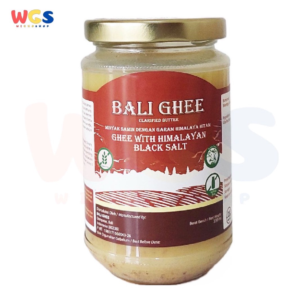 

Bali Ghee Clarified Butter Ghee Himalayan Black Salt Gluten Free 330ml