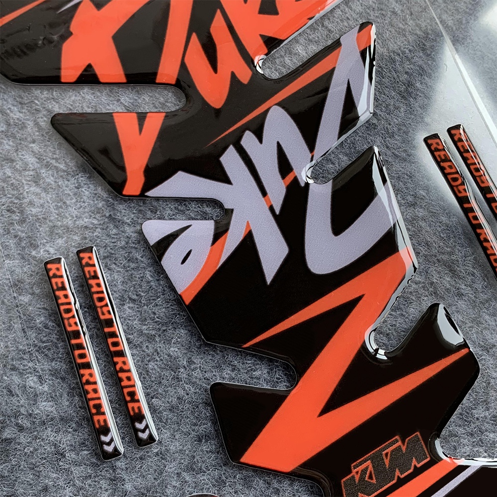 Ktm390 DUKE200/390 /250 /790Body Motor 3D Reflektif Modifikasi Stiker Tutup Tangki Bahan Bakar Fuel Tank Cover Scratch Decal