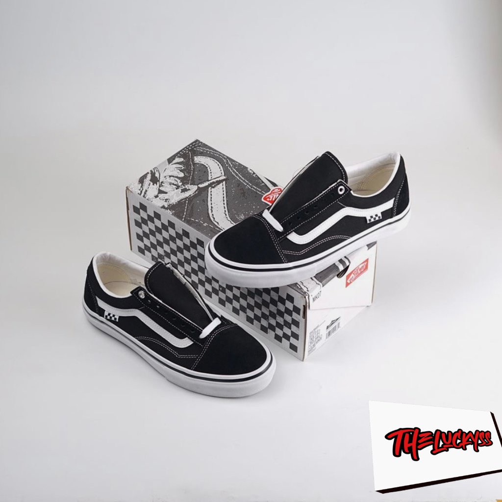 Vans Old Skool Pro Skate Black White Original 100% Bnib