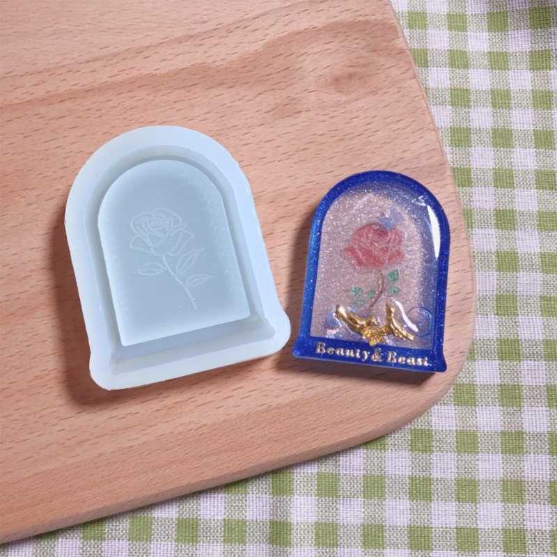 Siy Cetakan Pengecoran Resin Pasir Hisap, Resin Art Shaker Mold, Crystal Silicone Hollow Mold Epoxy Pendant Mold Gantungan Kunci Resin Mo