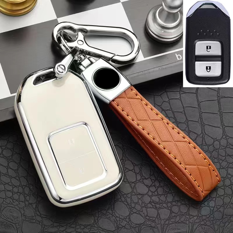 For Honda Chrome Reflection TPU Car Key Cover CITY HRV BRV JAZZ CRV ACCORD CIVIC 2020 Car Accessories