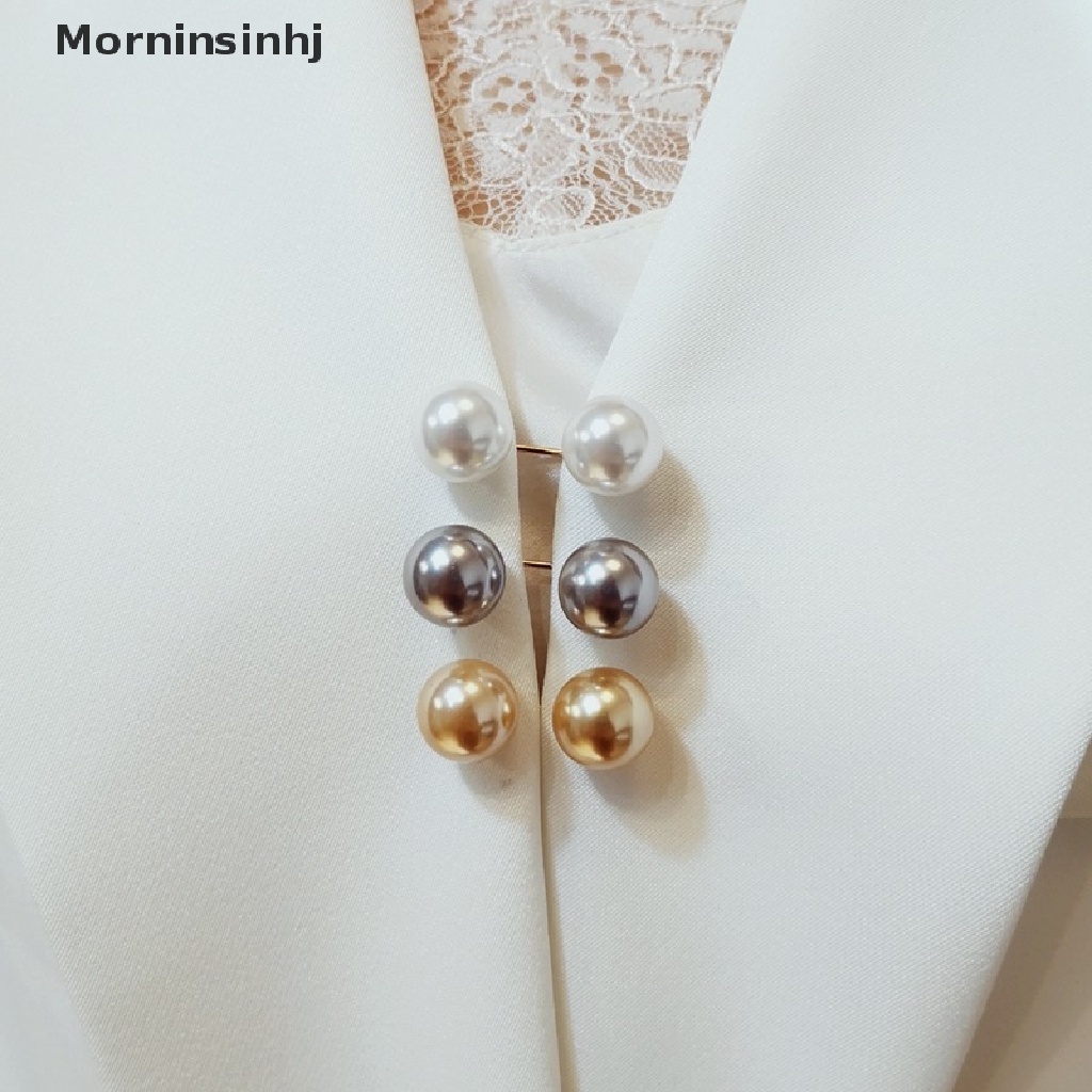 Mornin 3 Pcs Set Mutiara Bros Pin Halus Pinggang Perubahan Besar Kecil Anti Luntur Gesper Tetap Pakaian Celana Pinggang Artefak id