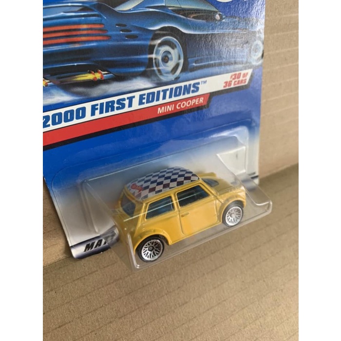 Hotwheels Mini Cooper Kuning 2000 First Editions Variant Card