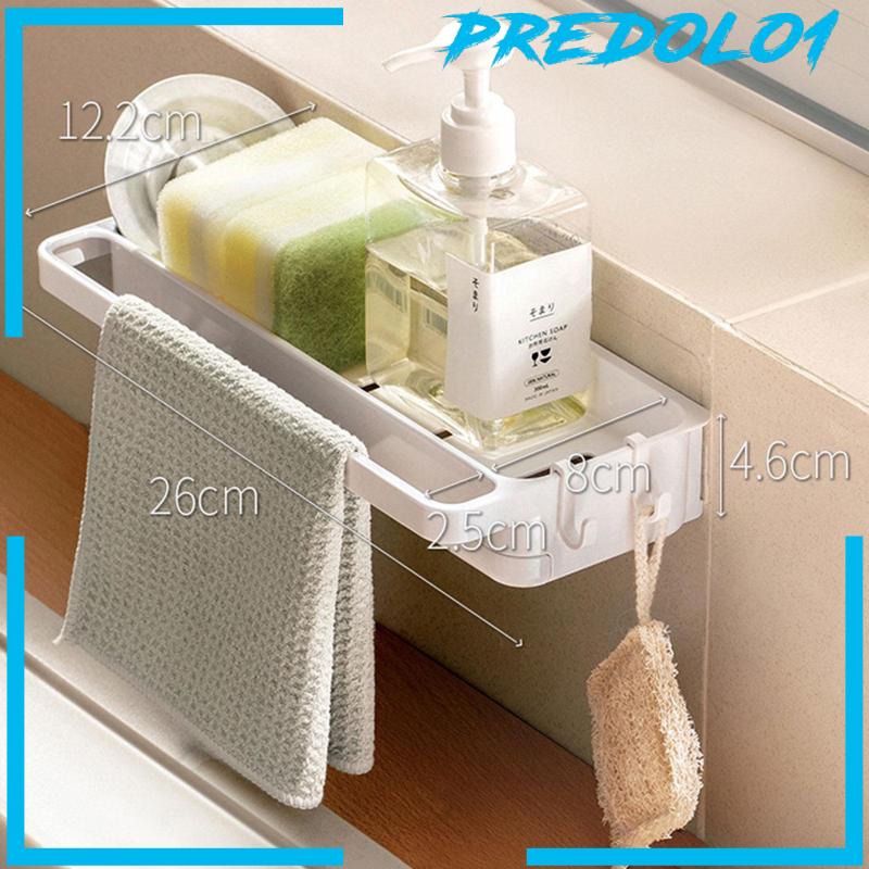 [Predolo1] Holder Spons Dapur Multifungsi Shower Organizer Rak Handuk Untuk Sikat