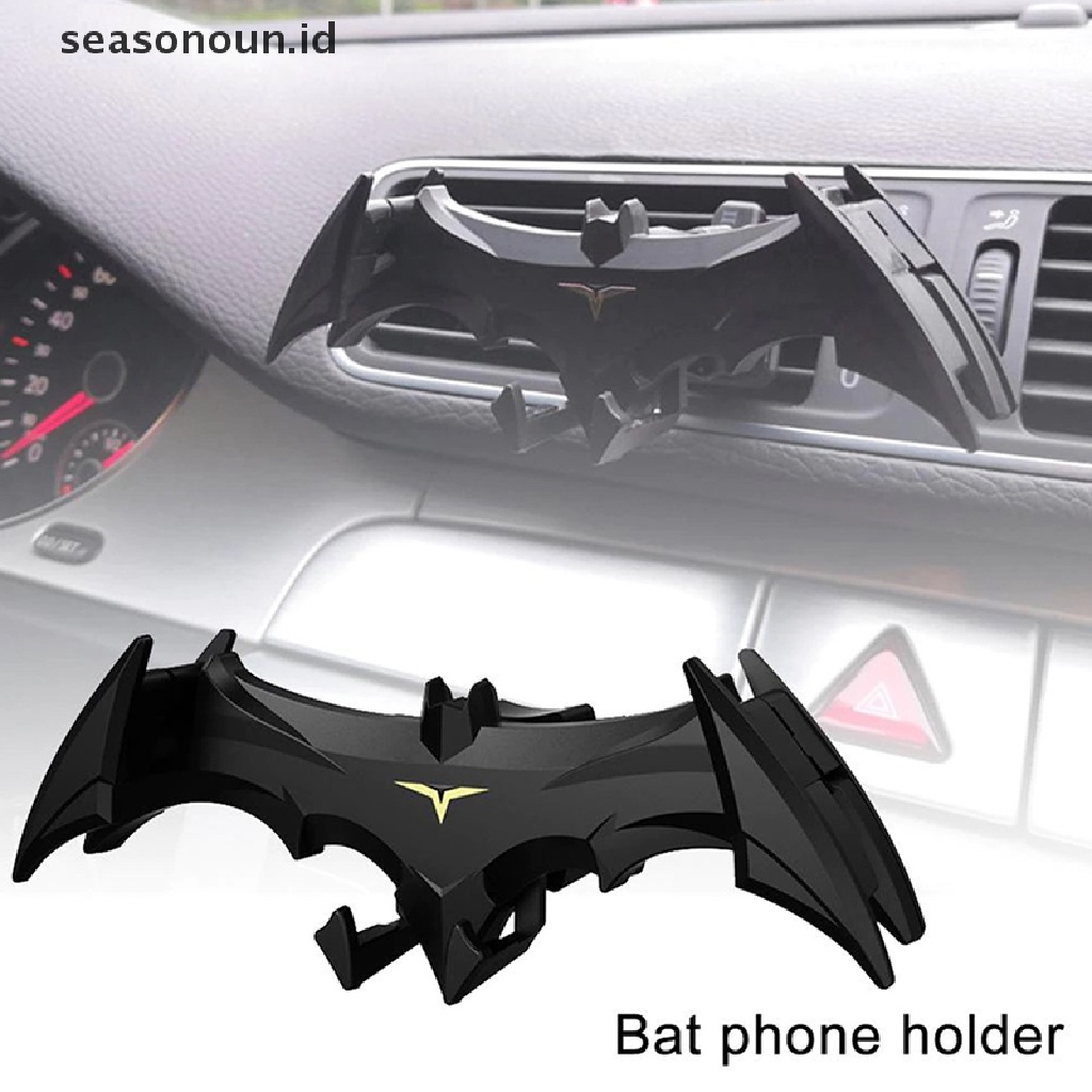 Seasonoun Berbentuk Kelelawar Gravity Buckle Type Car Phone Holder Dukungan Navigasi Stopkontak Udara.