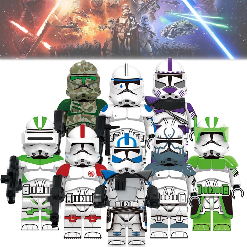 Star Wars Captain Stallion Commander Imperial Stormtrooper Clone Stormtrooper Stormtrooper Stormtrooper Figur Mini Rakitan Blok Bangunan Mainan