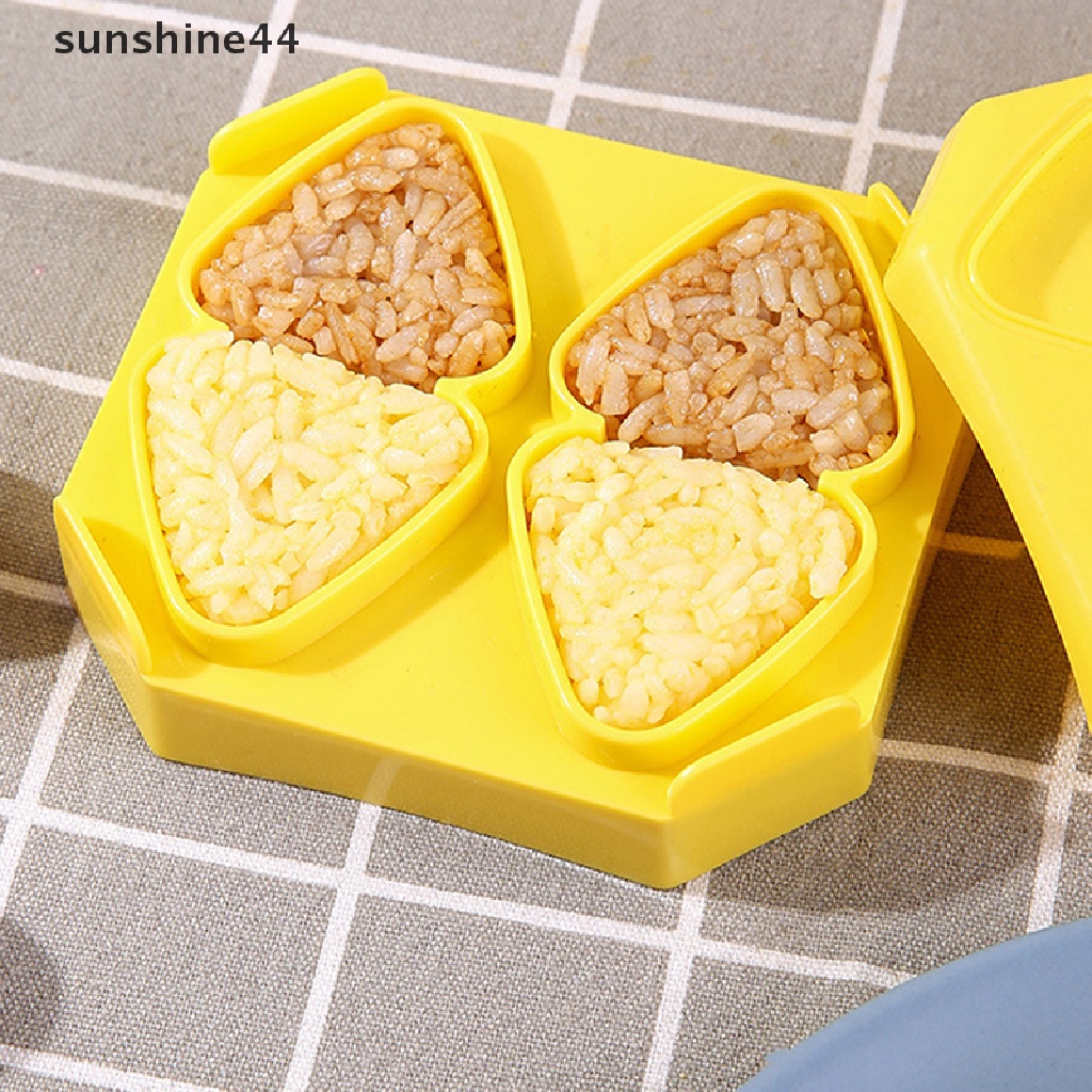 Sunshine 1Set Cetakan Nasi Bola Segitiga Kecil Mini DIY Baby Rice Mold Sushi Bento Mold ID