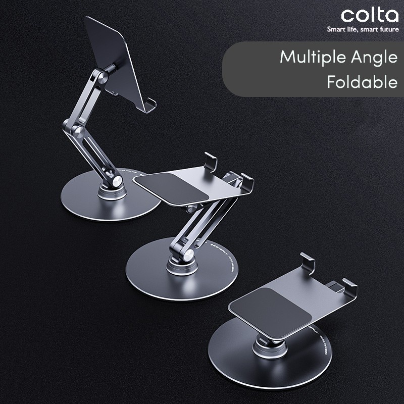 Colta P5 360 Revolve Phone/Tablet Stand Holder Circle Aluminium Tab Dudukan