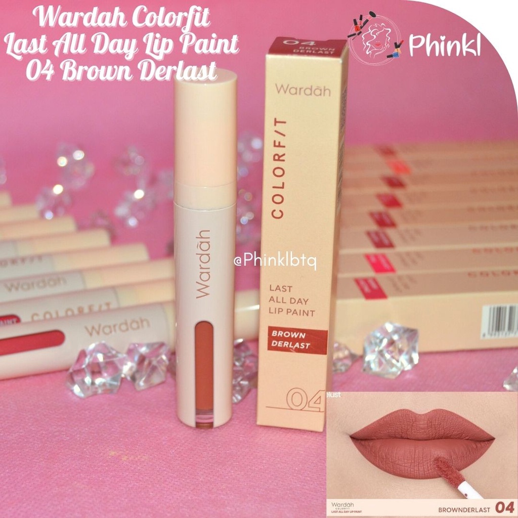 `ღ´ PHINKL `ღ´ Wardah Colorfit All Day Lip Paint lipcream waterproff longlasting