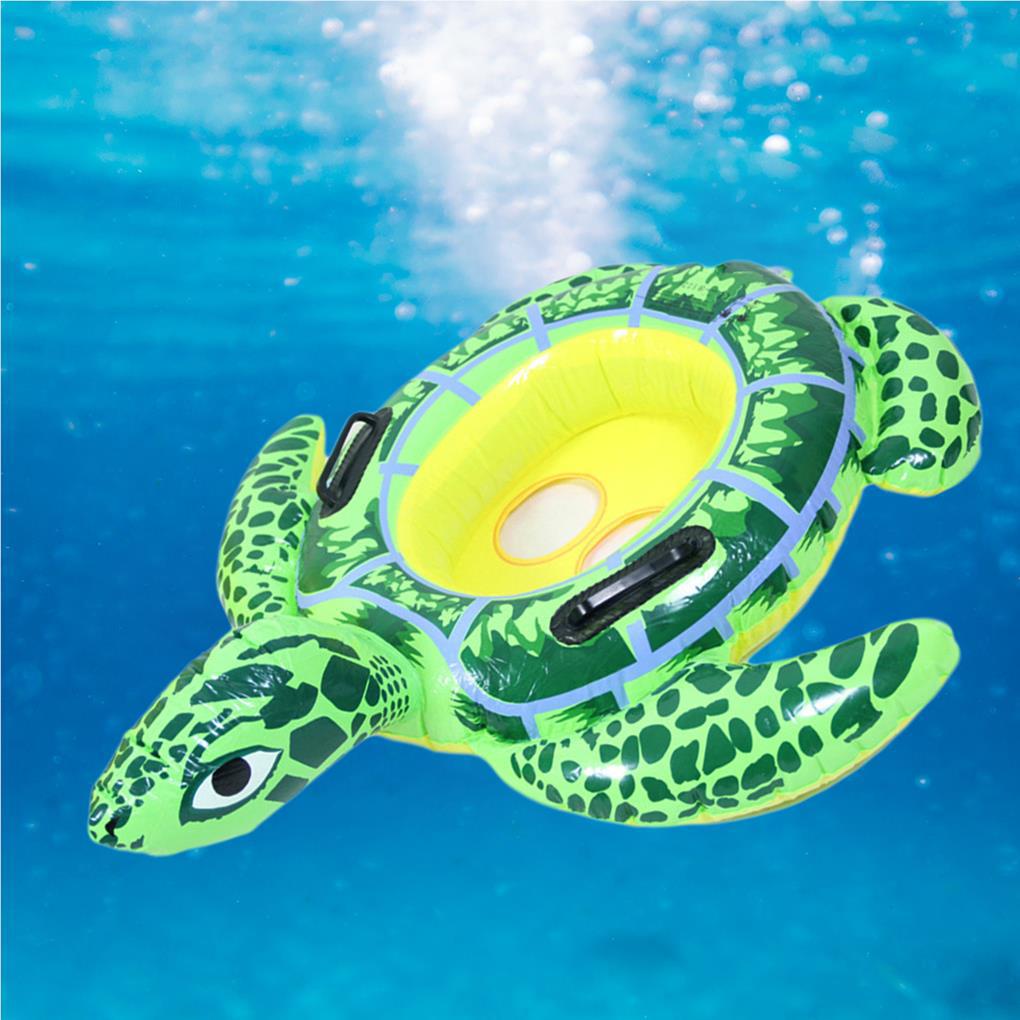 Baby Turtle Ride Swimming Rings Inflatable Tortoise Baby Kolam Renang Anak Swimming Float Ring