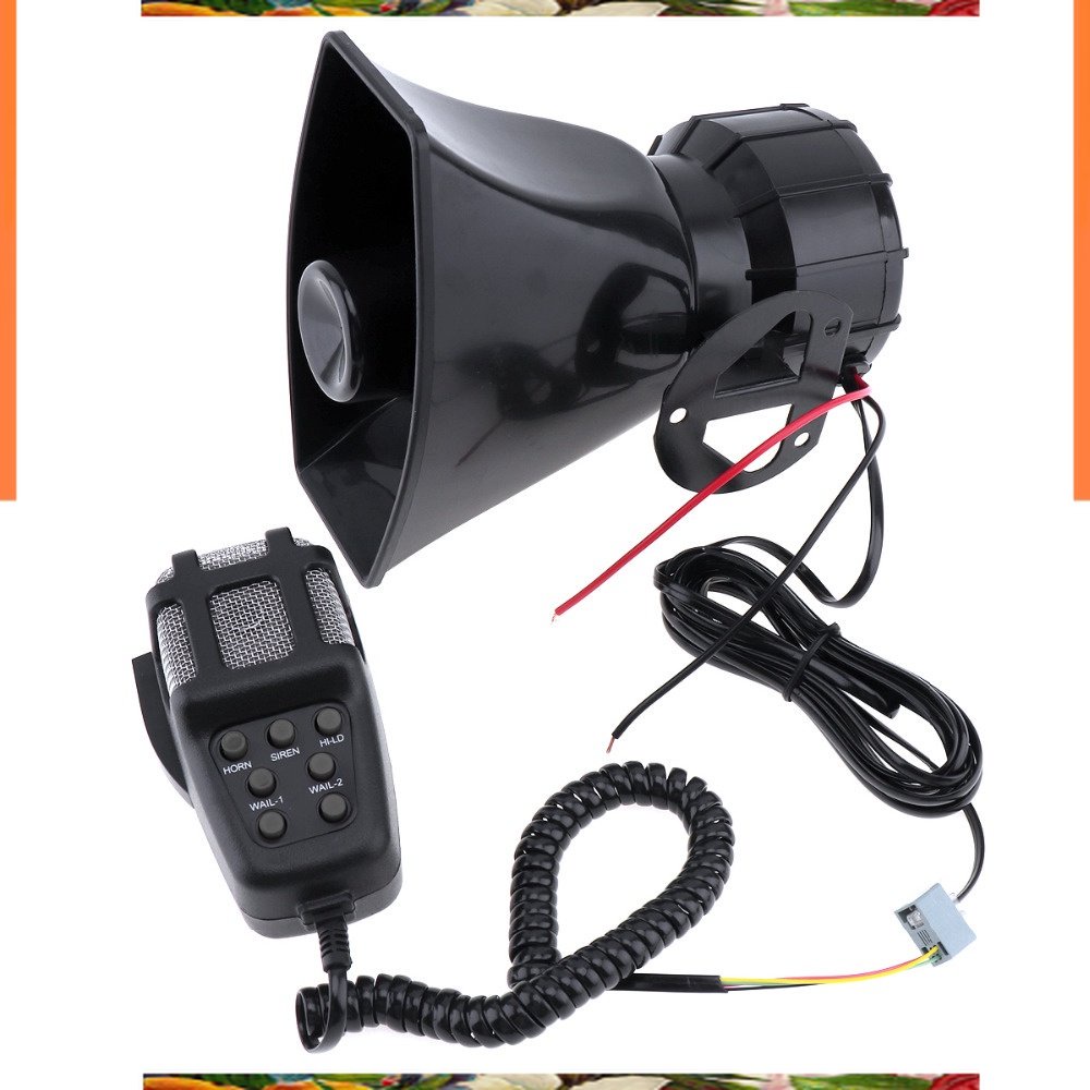 PROMO COD + Saiyin Toa Megaphone Loadspeaker Horn 7 Tone Sirene - HW-1006 - Black PROMO COD +