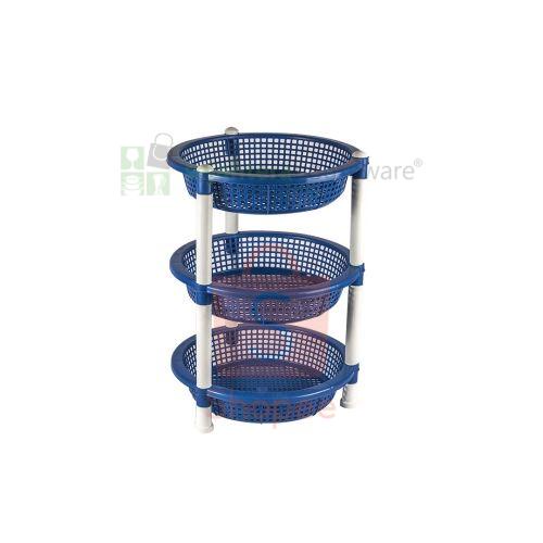 Rak Plastik Susun 3 Bulat GM 22