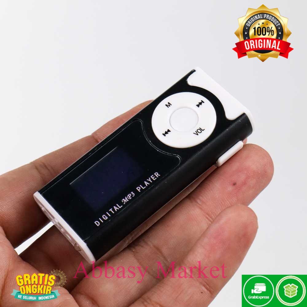 MP3 Player  Dengan Slot TF &amp; Clip &amp; LED Flashlight - GC8945