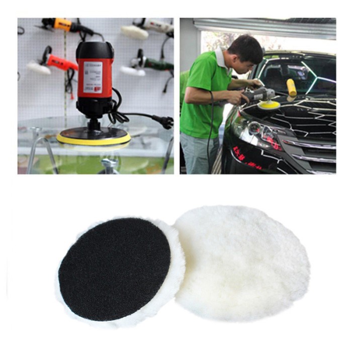 Pad Poles 5 Inch Bodi Mobil Motor Wool Waxing Polisher Polishing Wol