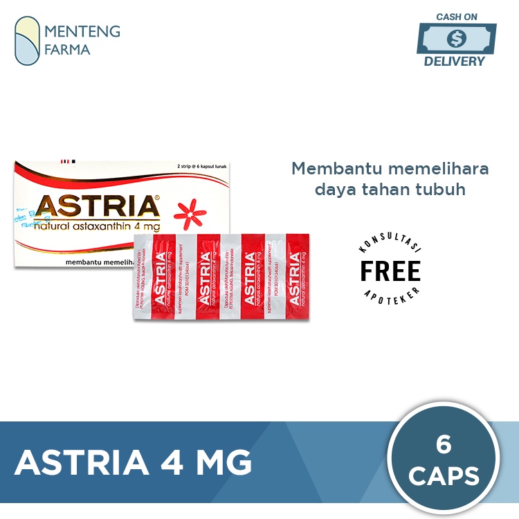 Astria 4 mg 6 Kapsul - Suplemen Daya Tahan Tubuh