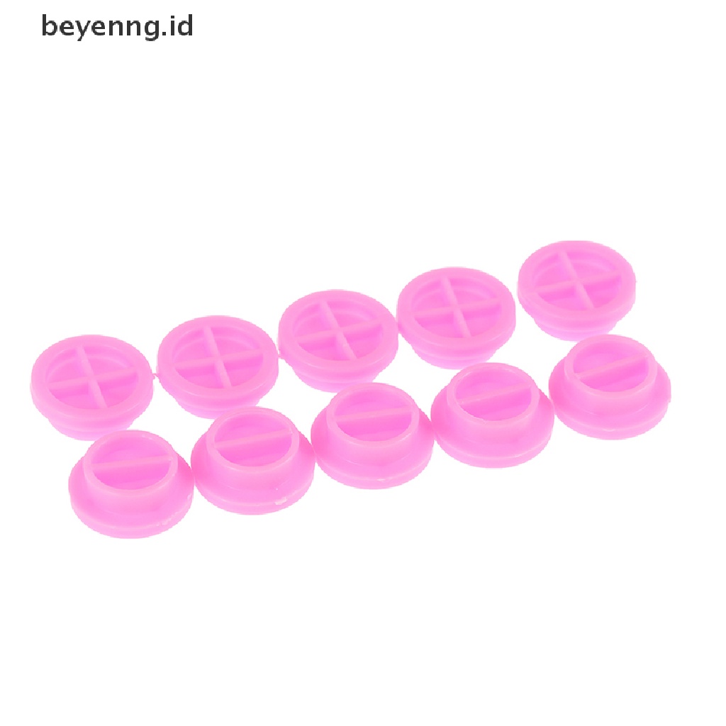 Beyen 100Pcs Adhesive Stand Eyelash Extension Glue Holder Grafg Blossom Cup Ring ID