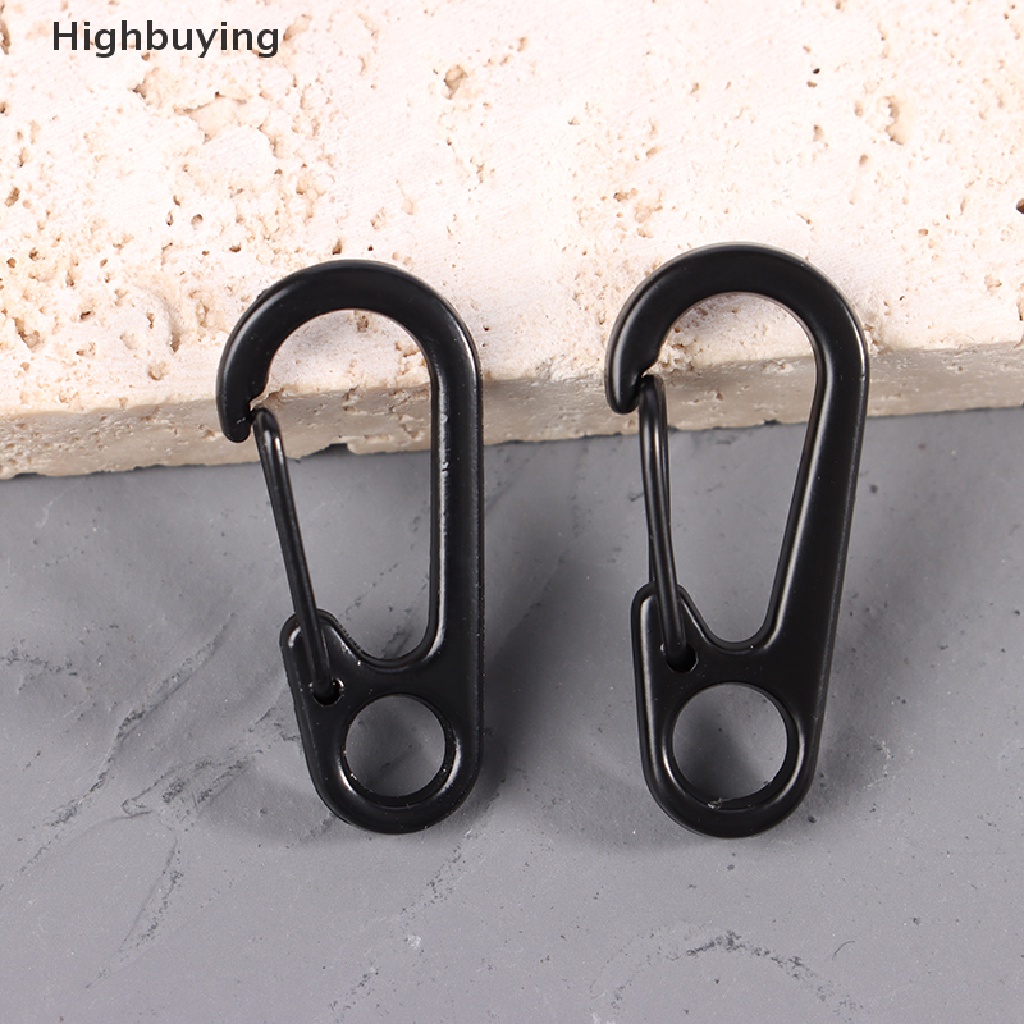 Hbid 5pcs Lobster Clasp Buckle Keychian Mini Carabiner Outdoor Camping Hiking Gesper Alloy Spring Snap Hooks Gantungan Kunci Alat Klip Glory