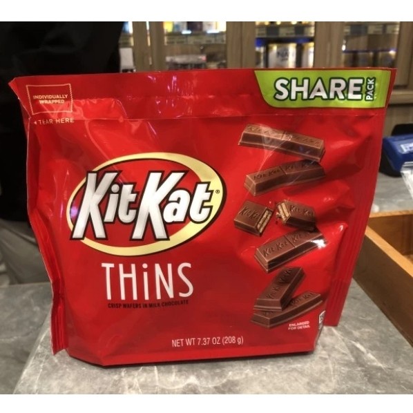 

Kit Kat Thins 7,37 Oz 208gr - Chocolate / Cokelat Import