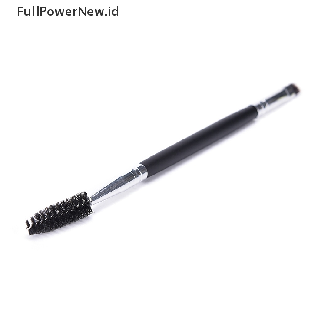 Power 1pack Alat Makeup Gagang Dual Brow Brush Hot Sikat Alis Double Penci Alis ID