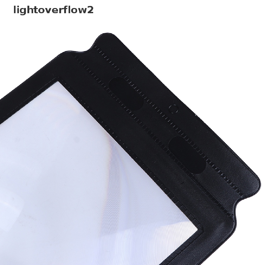 [lightoverflow2] Perlengkapan Rumah Kantor A4 Kaca Pembesar Lembaran Besar Lensa Alat Bantu Baca Untuk Membaca [ID]