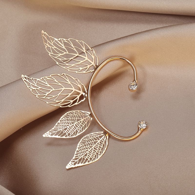 [AYBX] 1pc Wanita Chic Sebelas Manset Telinga Daun Maple Peri Anting Klip Untuk Perempuan Pernikahan Ear Cuff