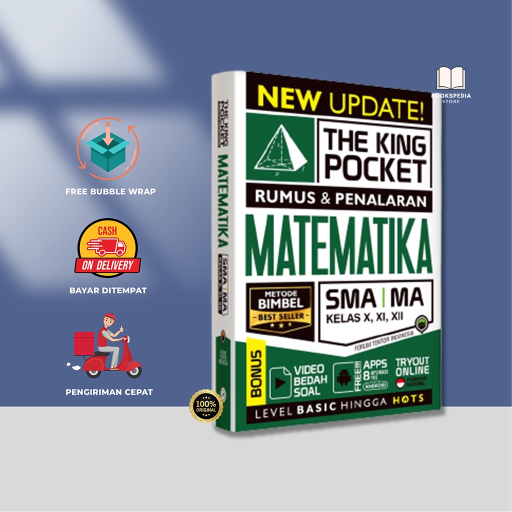 NEW UPDATE THE KING POCKET RUMUS & PENALARAN MATEMATIKA SMA/MA X, XI, XII