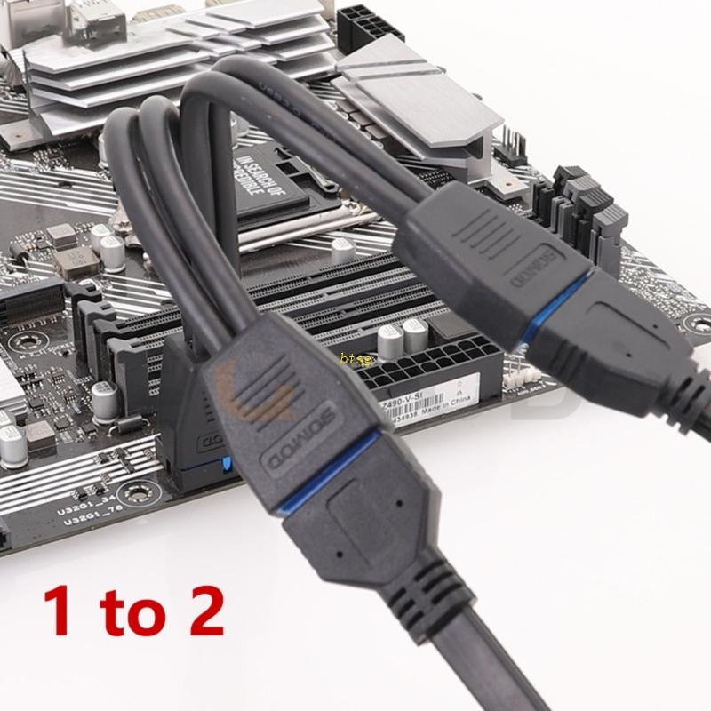 Btsg Kabel Splitter Adapter 19pin/20Pin Mini Kecil USB 3.0 19pin/20Pin Untuk Motherboard