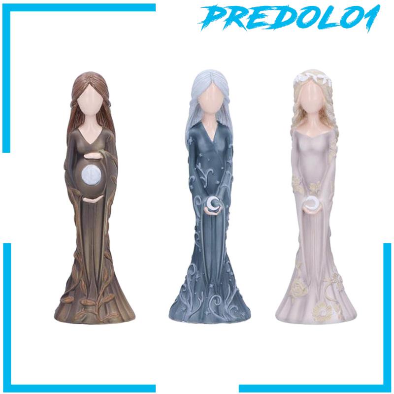 [Predolo1] 3x Patung Dewi Gadis Patung Xmas Ruang Tamu Ibu Patung Resin