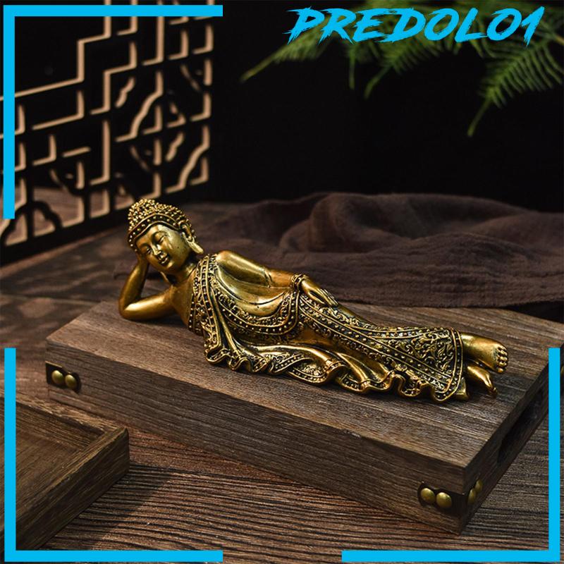 [Predolo1] Hadiah Patung Resin Patung Buddha Thailand Gaya Vintage Untuk Dekorasi Desktop