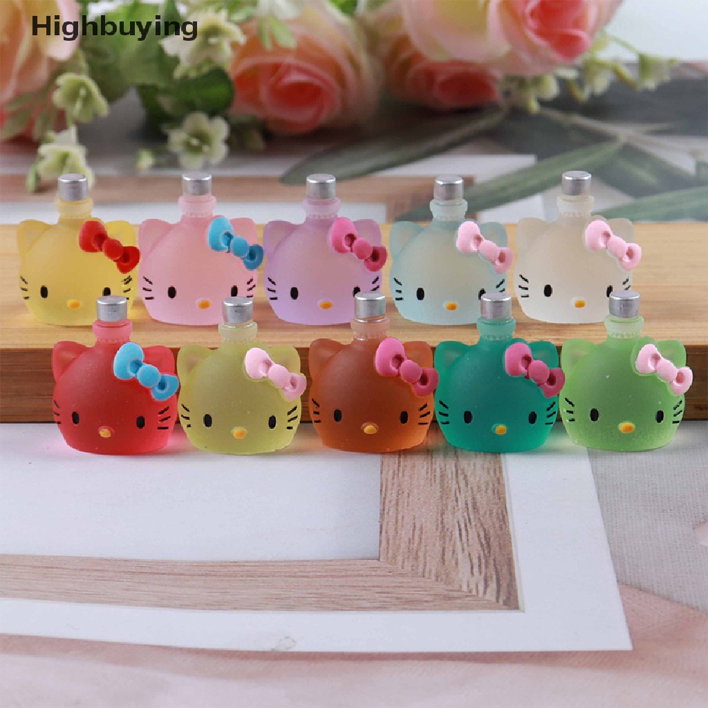 Hbid 3Pcs Simulasi Resin Dekorasi Kartun Kucing Botol Kecil Mini Hewan Micro Dekorasi Lanskap Aksesoris Glory