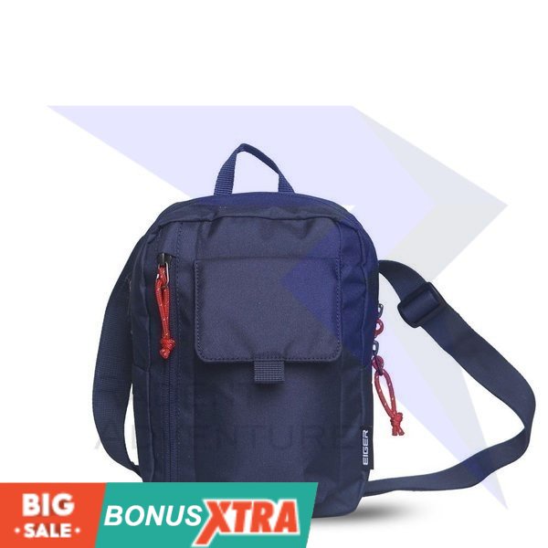 Tas Selempang EIGER1989 PORTLAND POUCH Navy 91000 6706  Original MURAH AWET KECE BANDUNG