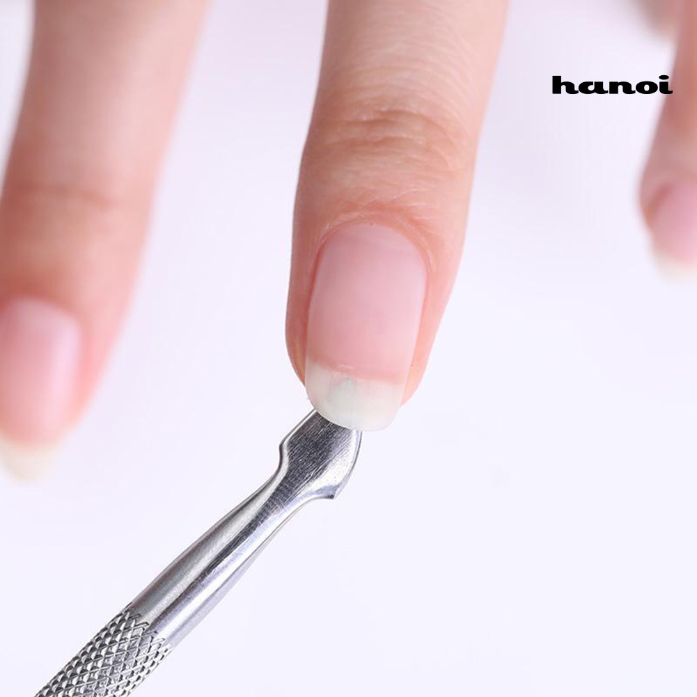 Hi * BORN PRETTY Stainless Steel Dead Skin Cuticle Pusher Nail Scraper Manicure Alat