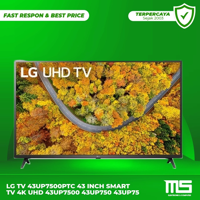 LG TV 43UP7500PTC 43 INCH SMART TV 4K UHD 43UP7500 43UP750 43UP75